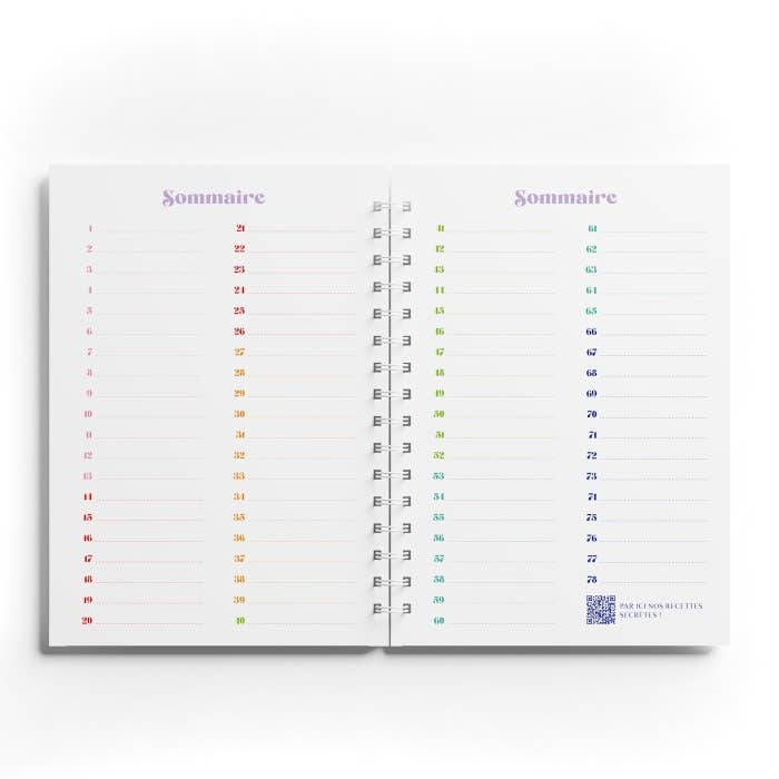 Carnet de Recettes Crème de la Crème Quartier Libre