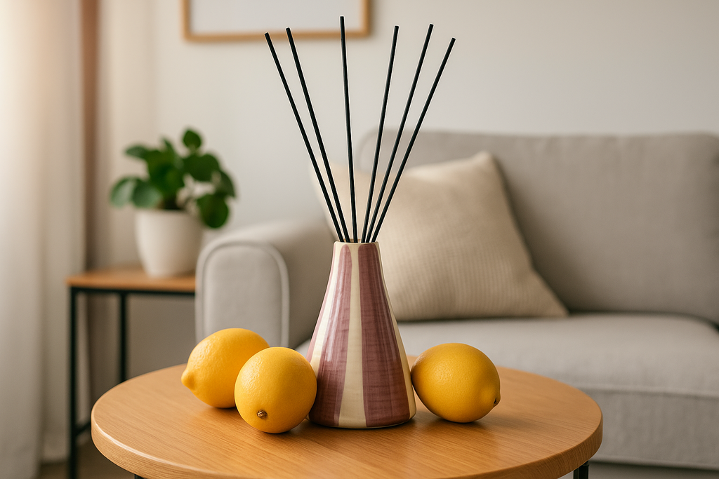 Hand-painted glazed ceramic diffuser – Fig