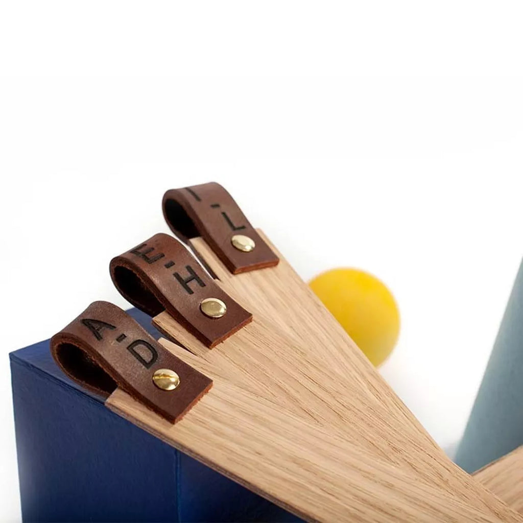 Leather Vinyl Dividers - Alphabet - Cognac