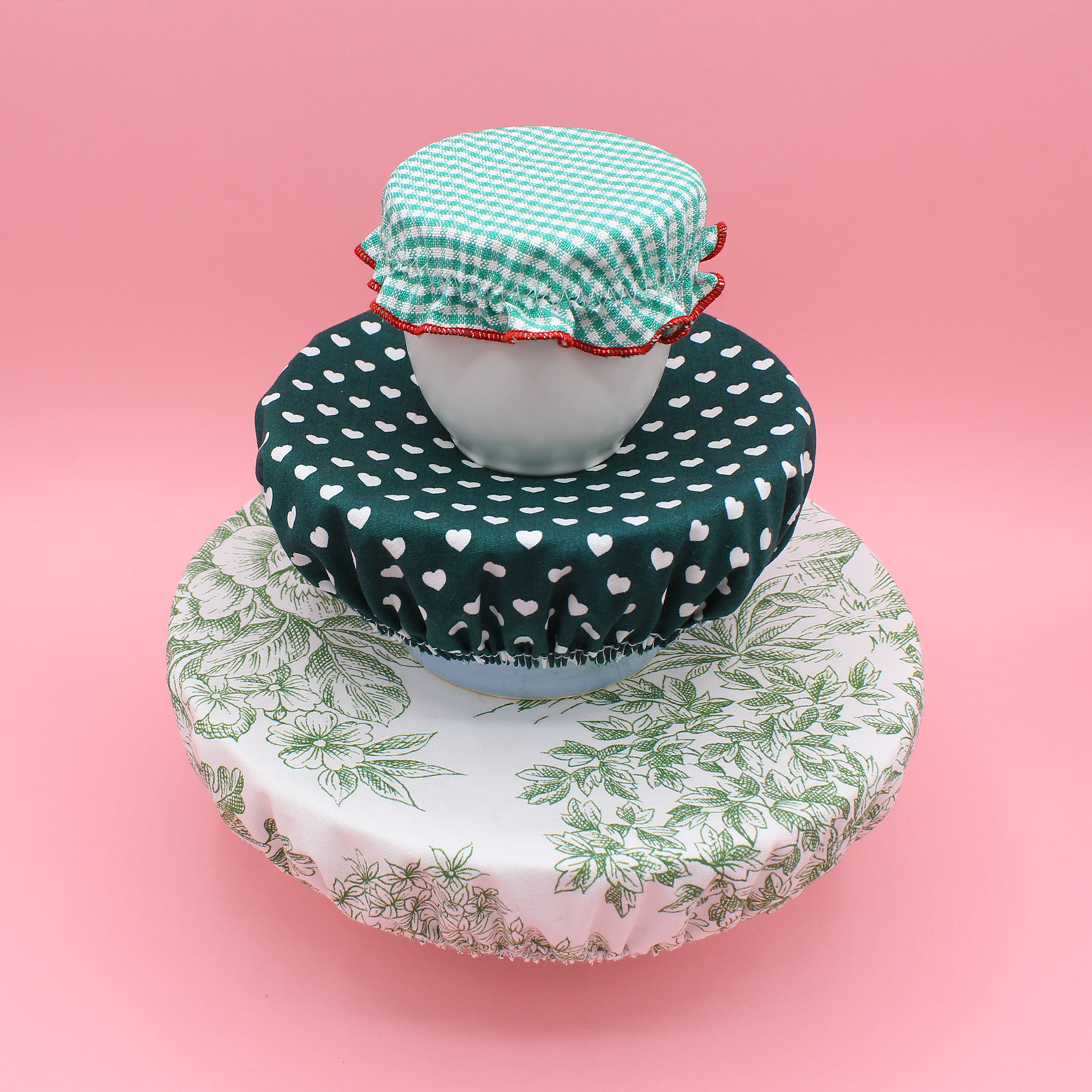Couvre-plat réutilisable en coton Oeko-Tex – Vert