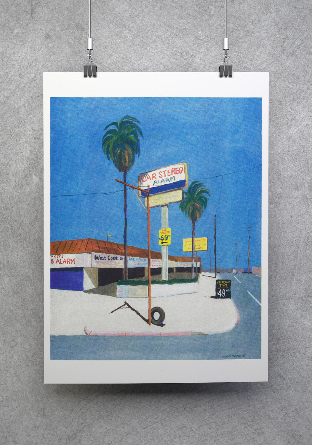 Risograph Poster - Nao Tatsumi - Los Angeles, California