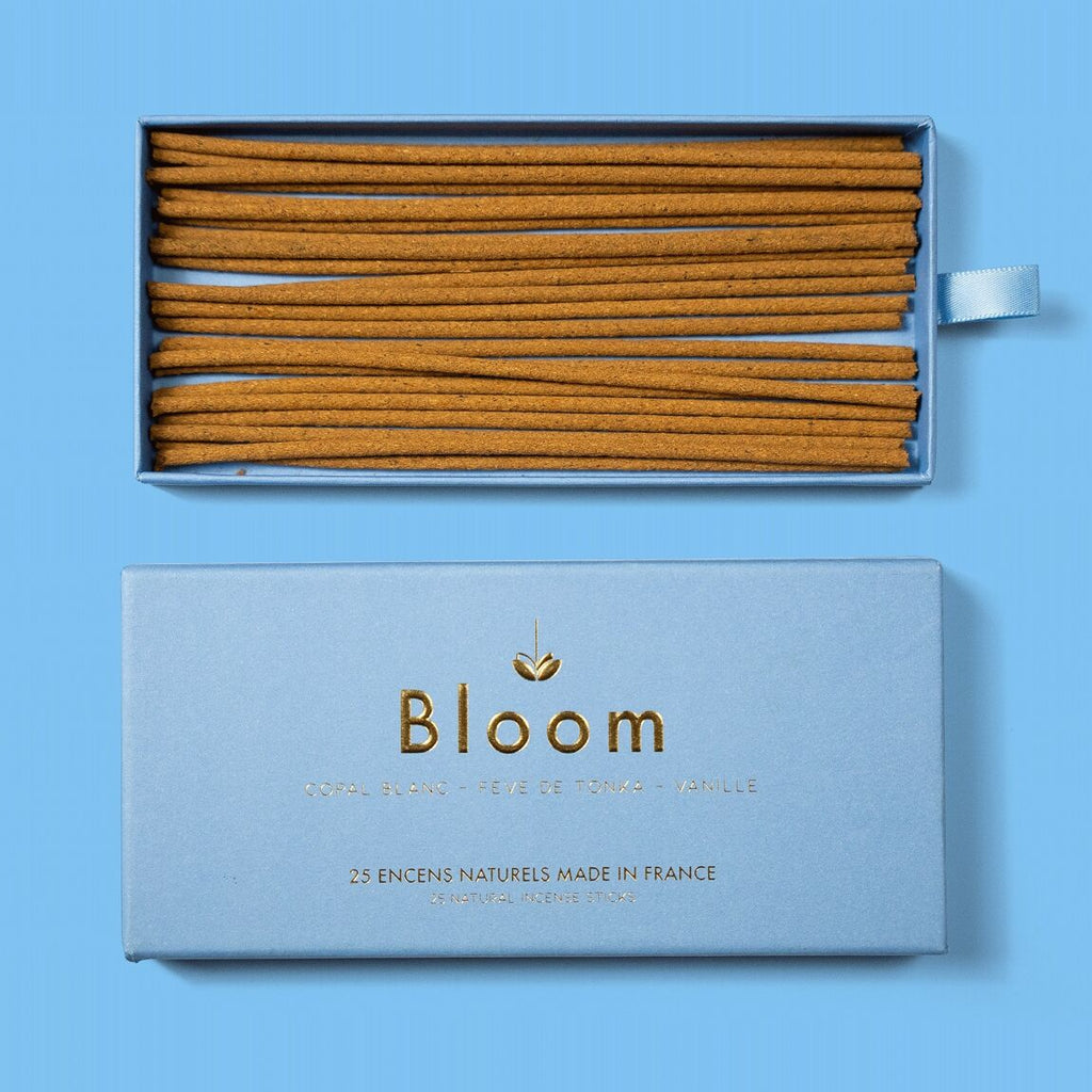 Set of 25 natural French incense sticks – Vanilla, Tonka