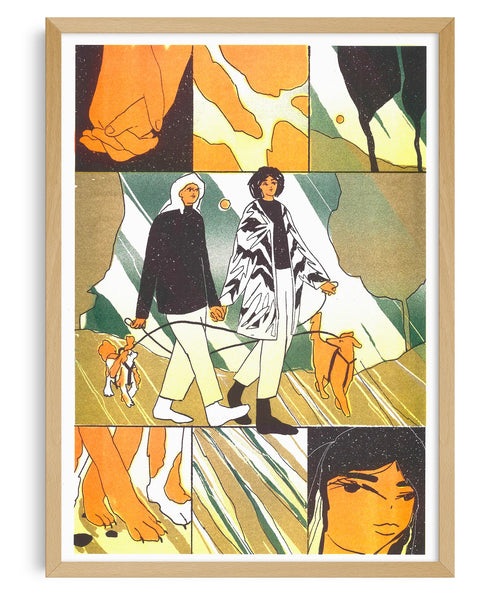 Risography Poster - Liam Cobb – Nowhere in Japan