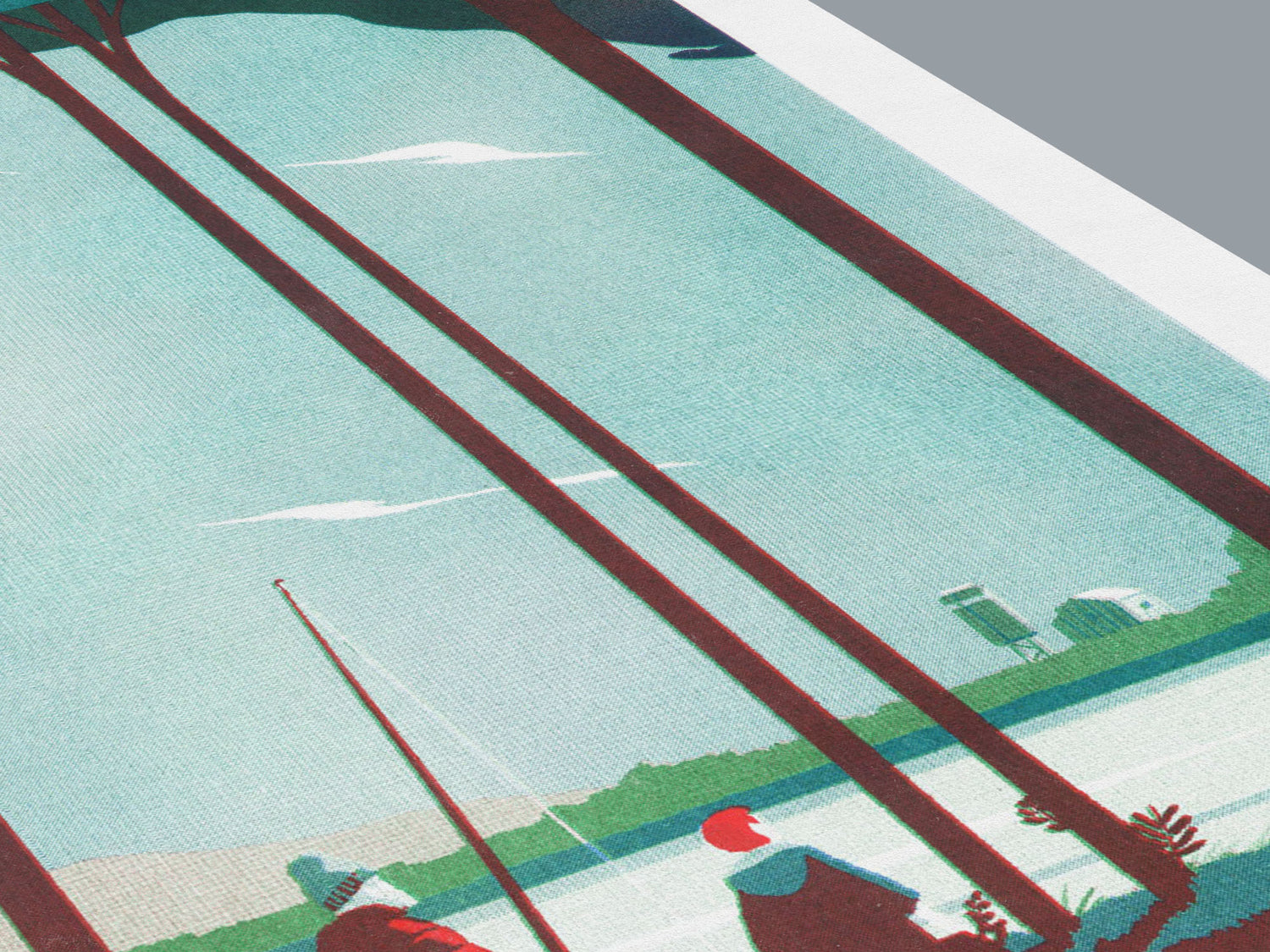 Risograph Poster - Tom Haugomat - Burgundy