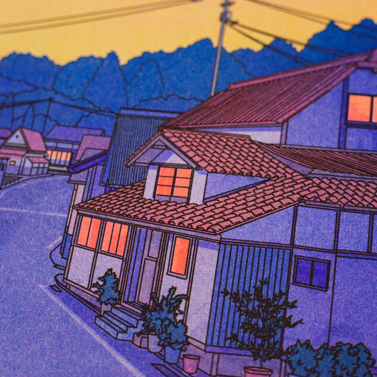 Risography Poster - Liam Cobb – Nowhere in Japan