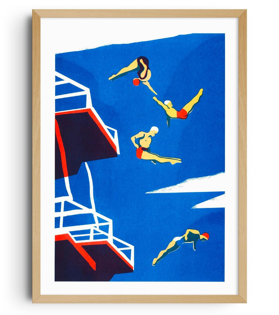 Risograph Poster Virginie Morgand - The Swimming Pool 12