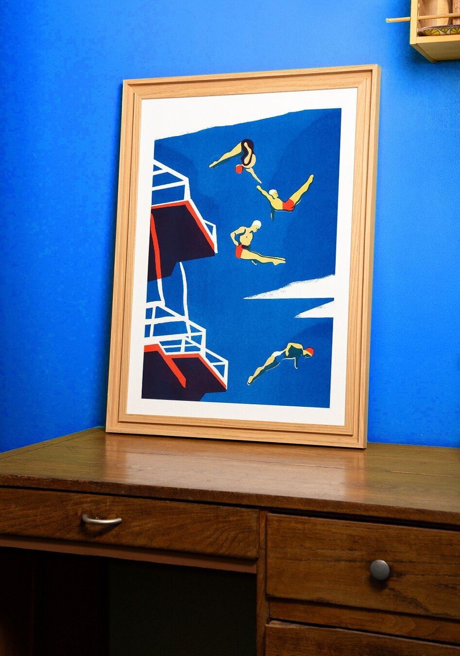 Risograph Poster Virginie Morgand - The Swimming Pool 12
