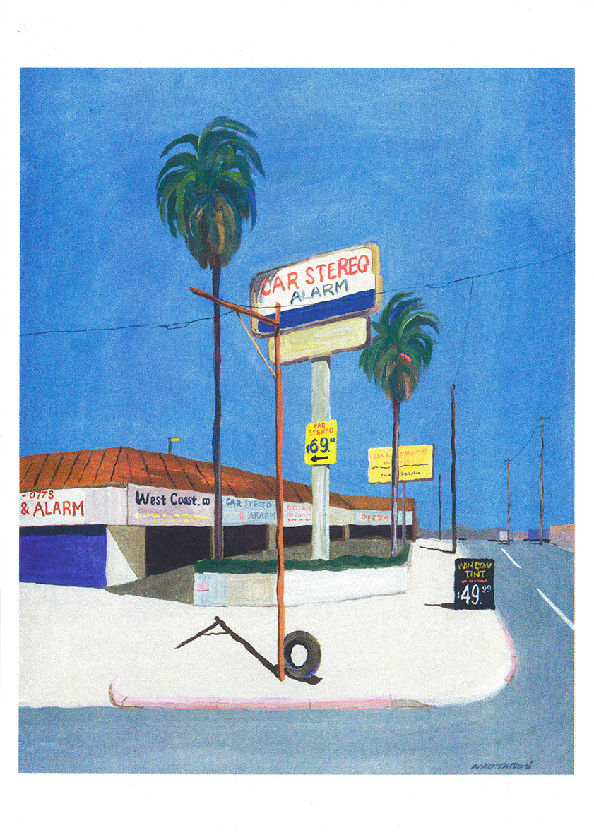 Risograph Poster - Nao Tatsumi - Los Angeles, California