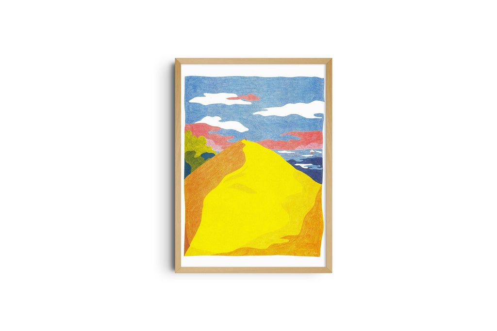 Affiche Risographie - Elise Enjalbert - Dune du Pilat