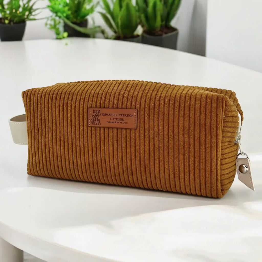 Toiletry Bag - Medium Size - Camel
