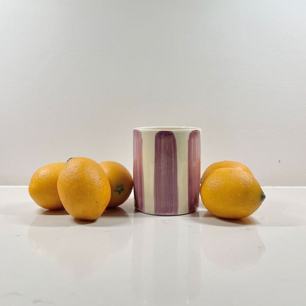 Hand-glazed ceramic candle – Fig tree 