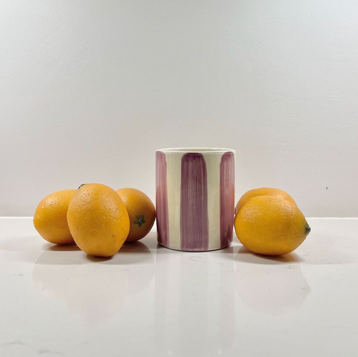 Hand-glazed ceramic candle – Fig tree 