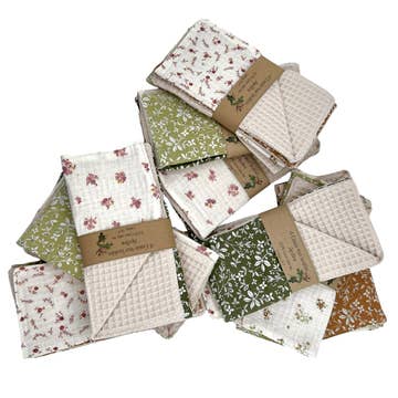 Set of 4 reusable "Apolline" paper towels