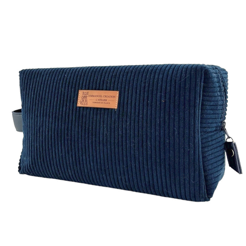 XL Toiletry Bag - "Corduroy" Navy