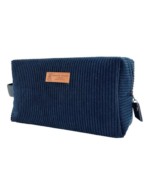 XL Toiletry Bag - "Corduroy" Navy