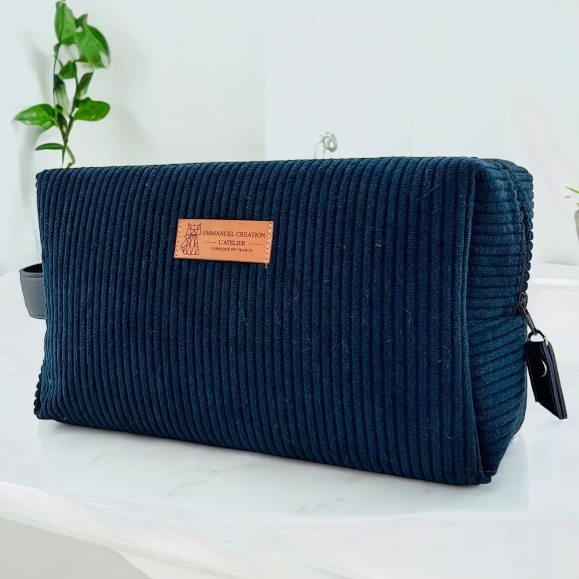 XL Toiletry Bag - "Corduroy" Navy