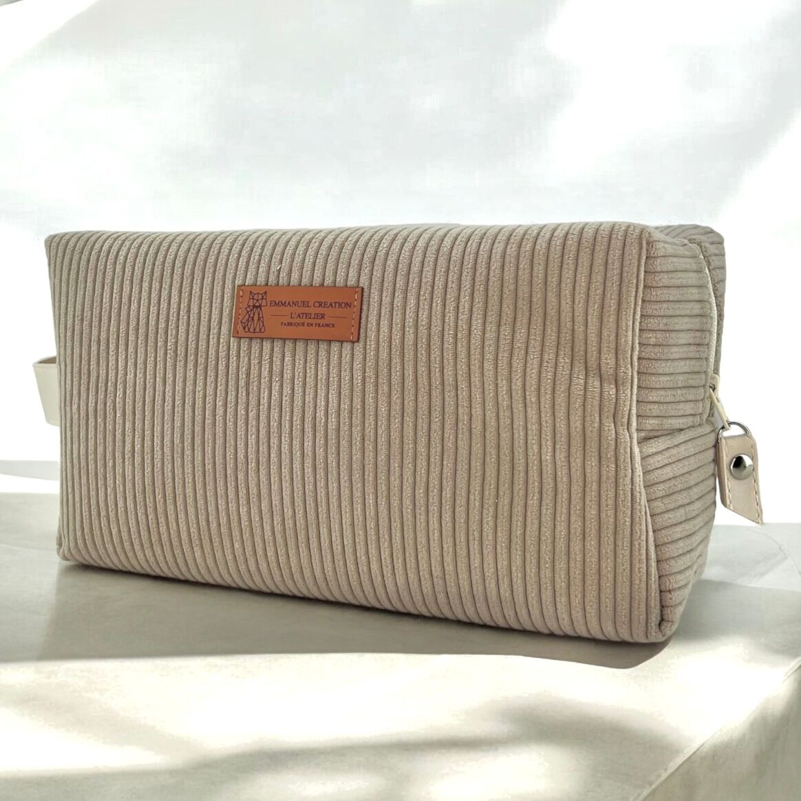 XL Toiletry Bag - Beige Corduroy