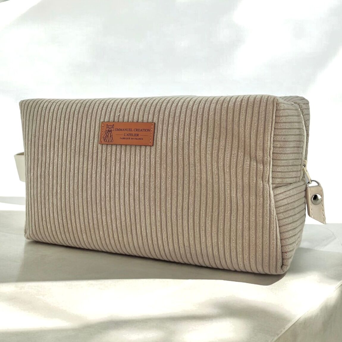 XL Toiletry Bag - Beige Corduroy